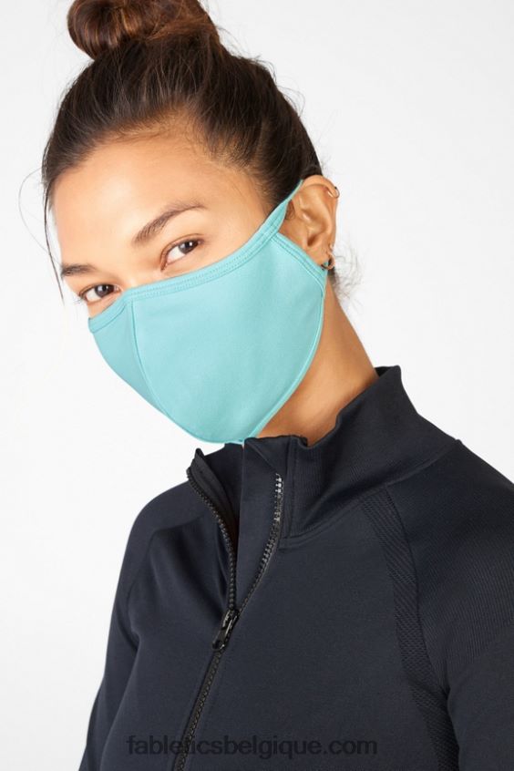 le masque solidaire femmes Fabletics 404P0T3033 cloche bleue irisée