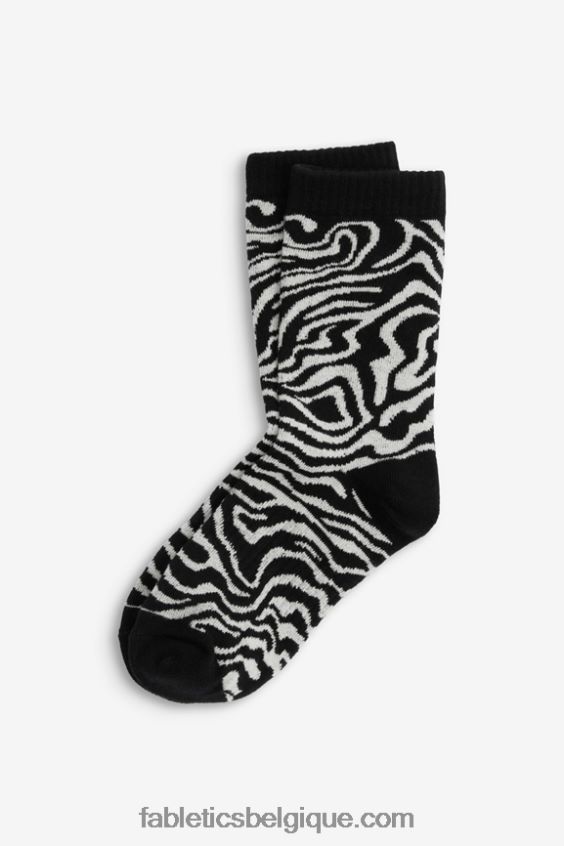 chaussette performante 6" femmes Fabletics 404P0T2984 zèbre marbré
