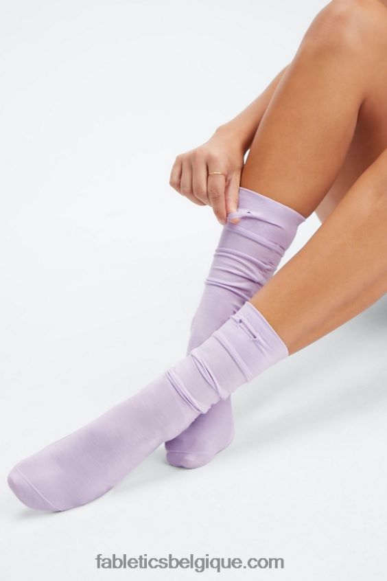 chaussette restaurée 9\'\' femmes Fabletics 404P0T2990 bruyère violet ciel