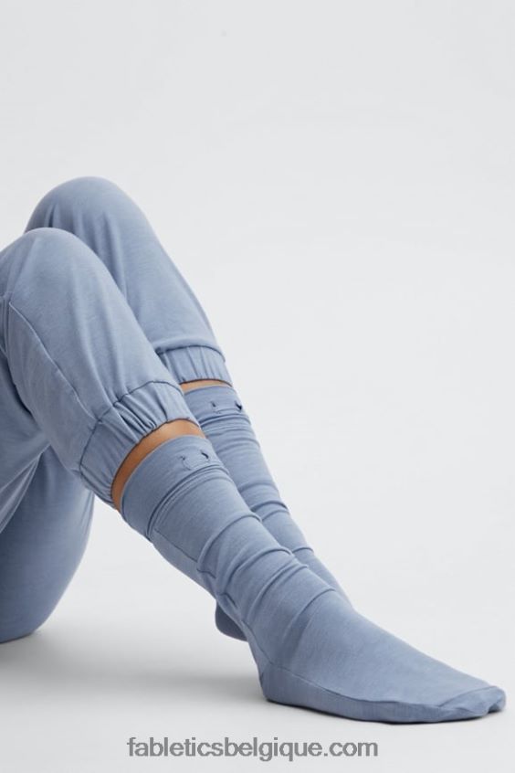 chaussette restaurée 9\'\' femmes Fabletics 404P0T2991 jean délavé