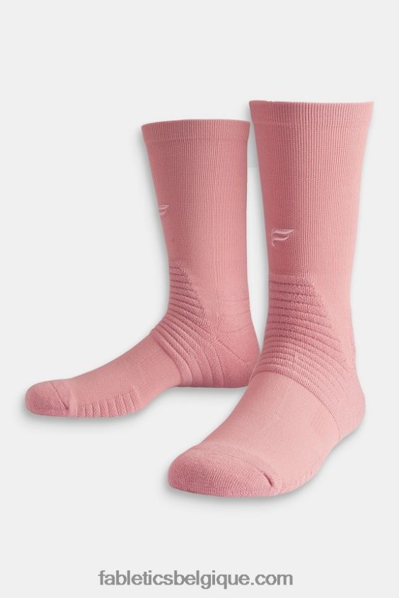 la chaussette d'équipage de performance femmes Fabletics 404P0T2999 rose ombre
