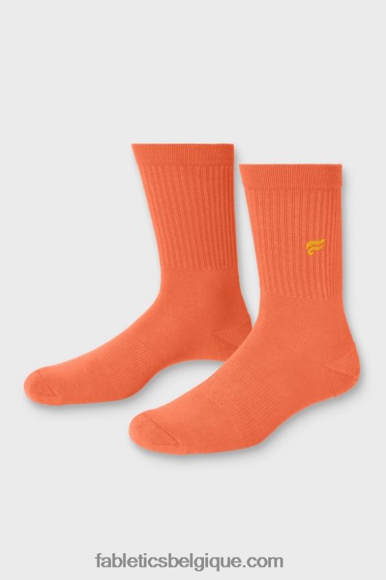 la chaussette de tous les jours femmes Fabletics 404P0T2965 orange passion