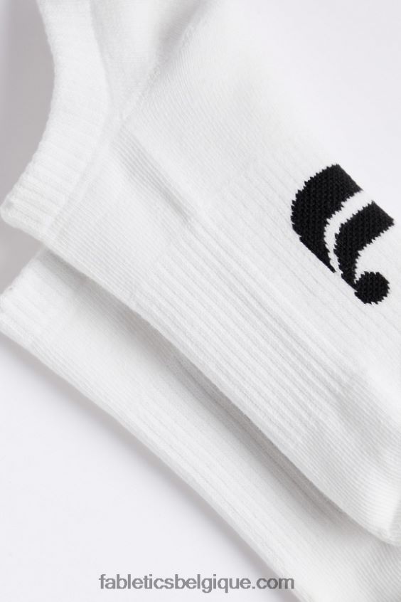 la chaussette de tous les jours femmes Fabletics 404P0T2975 blanc classique