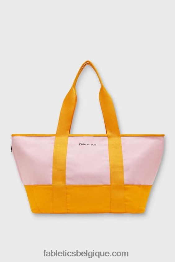cabas de marché en toile femmes Fabletics 404P0T2920 évasion rose/orange flash