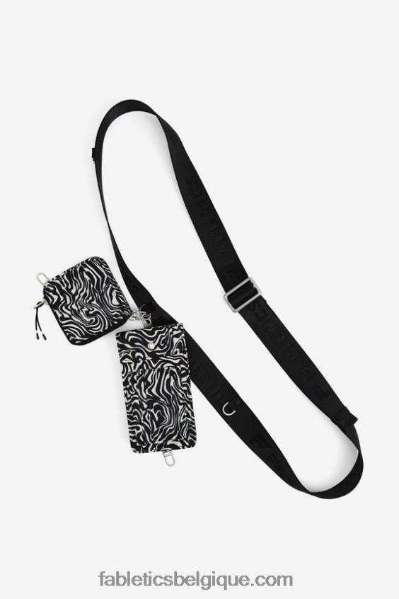 clip bandoulière modulable femmes Fabletics 404P0T2923 mini zèbre marbré
