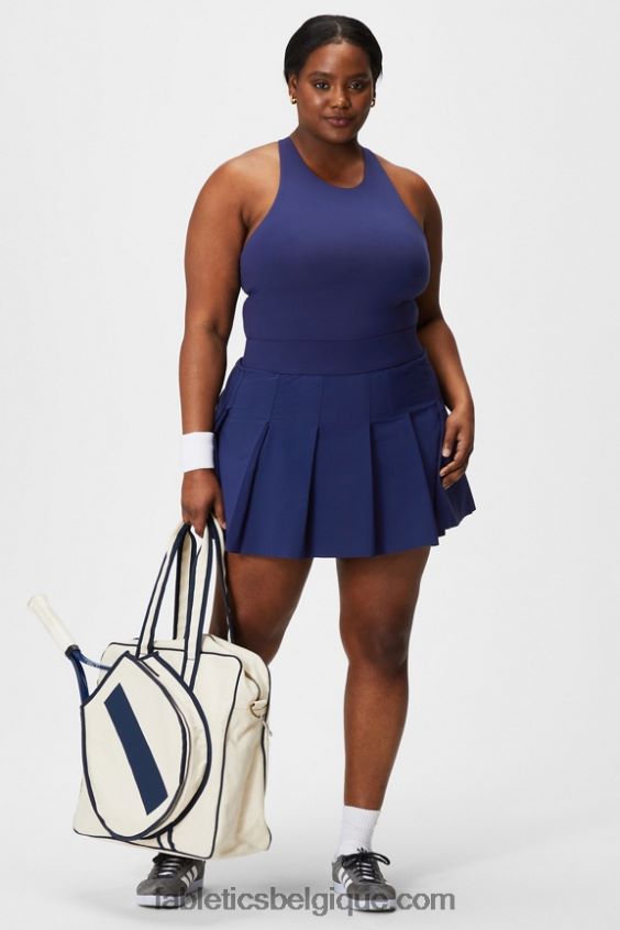 jupe plissée avec short intégré femmes Fabletics 404P0T624 prune parfaite/violette