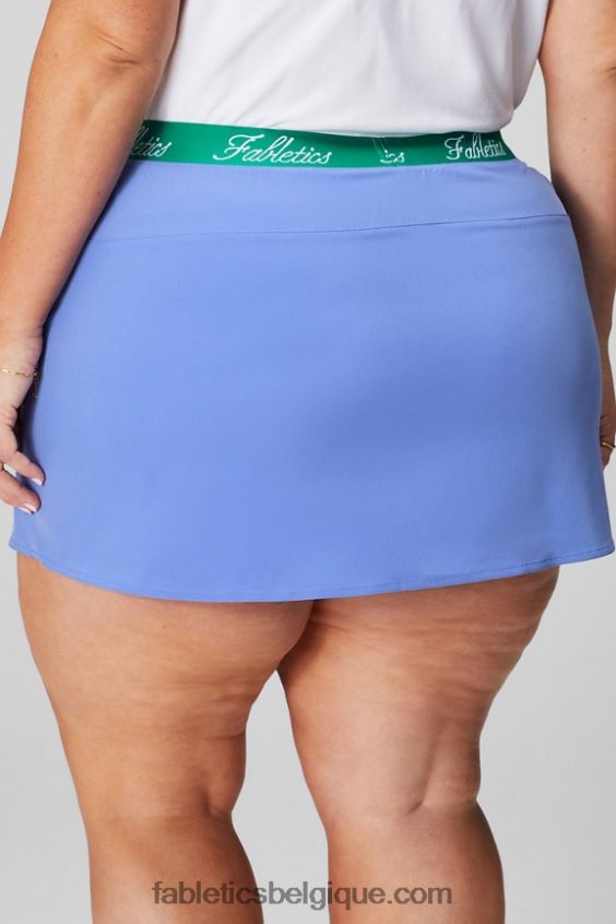 jupe à poche tissée avec short intégré femmes Fabletics 404P0T628 punch pervenche/vert gazon