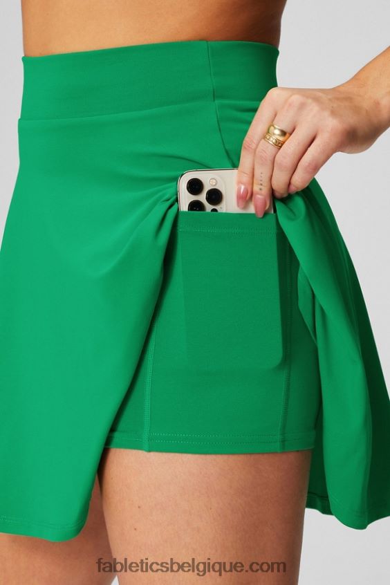jupe à volants femmes Fabletics 404P0T629 orchidée léopard bicolore/lavande chaude