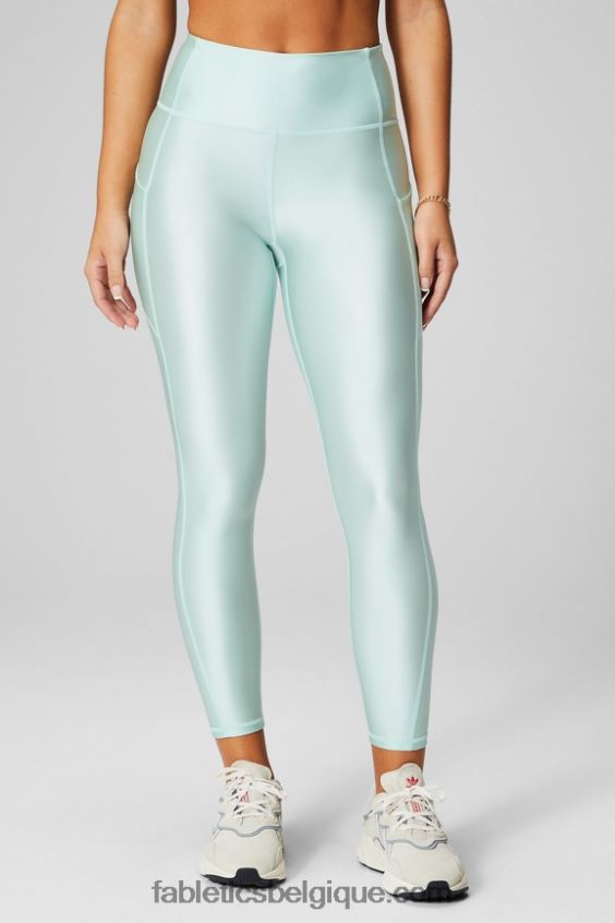 Oasis Pureluxe Legging taille haute brillant 7/8 femmes Fabletics 404P0T895 éclat au brouillard salin