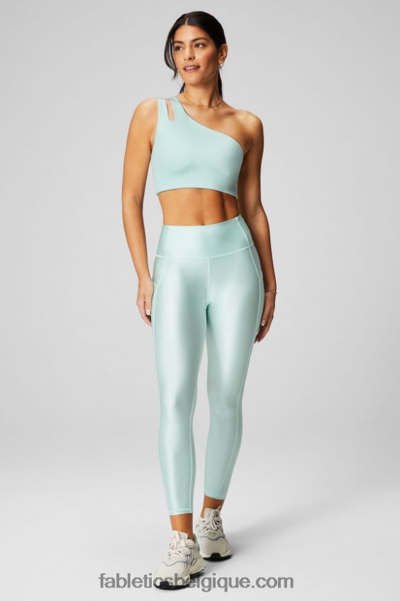 Oasis Pureluxe Legging taille haute brillant 7/8 femmes Fabletics 404P0T895 éclat au brouillard salin