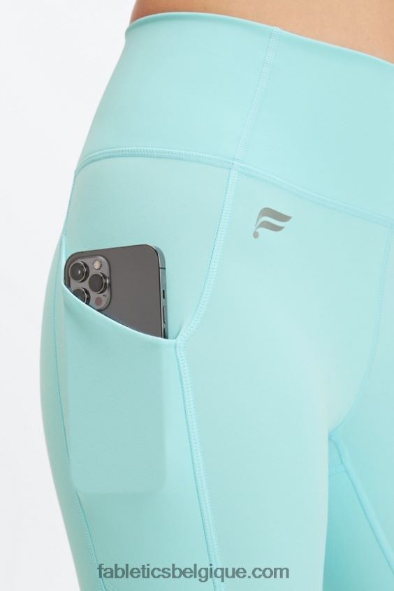 Oasis Pureluxe Legging taille haute torsadé 7/8 femmes Fabletics 404P0T1137 vague de cristal