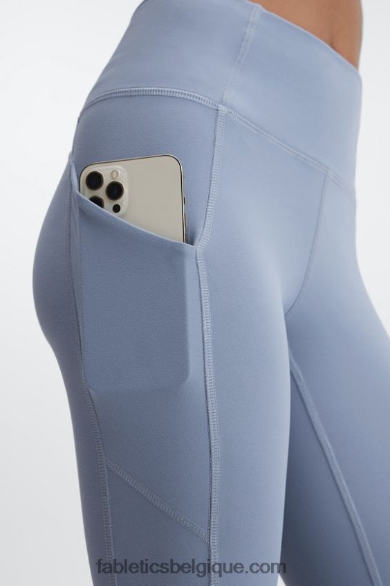 Oasis Pureluxe Legging taille haute torsadé 7/8 femmes Fabletics 404P0T1140 jean délavé