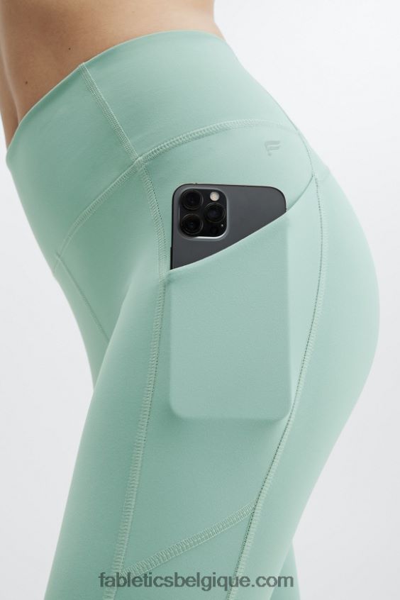 Oasis Pureluxe Legging taille haute torsadé 7/8 femmes Fabletics 404P0T1141 écume de mer