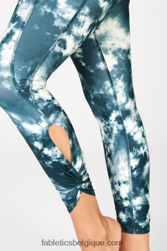 Oasis Pureluxe Legging taille haute torsadé 7/8 femmes Fabletics 404P0T1146 magma de la grotte