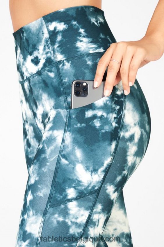 Oasis Pureluxe Legging taille haute torsadé 7/8 femmes Fabletics 404P0T1146 magma de la grotte