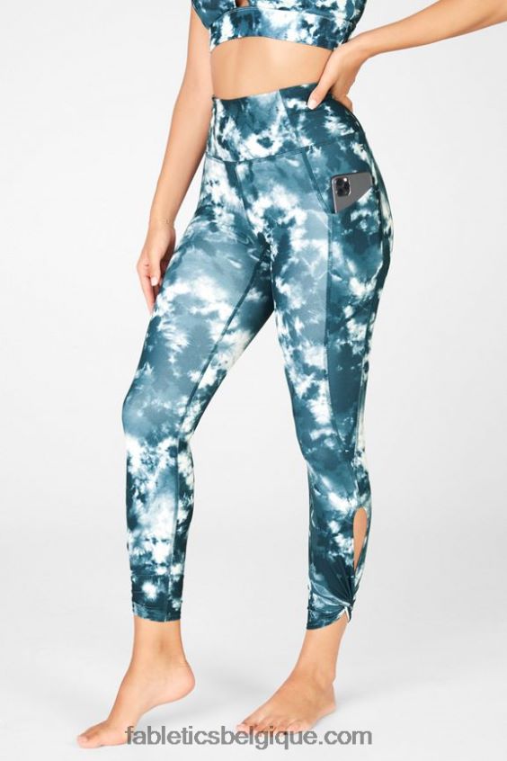 Oasis Pureluxe Legging taille haute torsadé 7/8 femmes Fabletics 404P0T1146 magma de la grotte