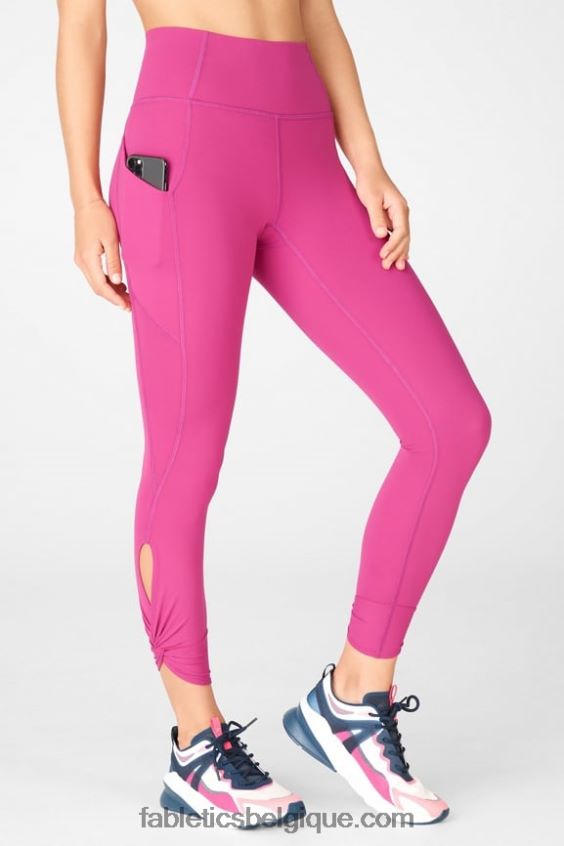 Oasis Pureluxe Legging taille haute torsadé 7/8 femmes Fabletics 404P0T1147 très baie