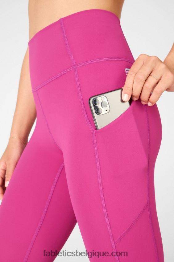 Oasis Pureluxe Legging taille haute torsadé 7/8 femmes Fabletics 404P0T1147 très baie