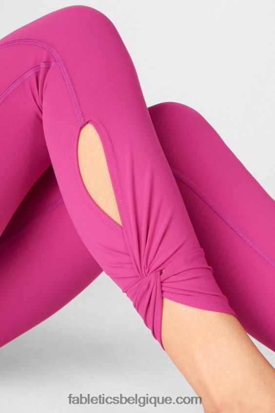 Oasis Pureluxe Legging taille haute torsadé 7/8 femmes Fabletics 404P0T1147 très baie