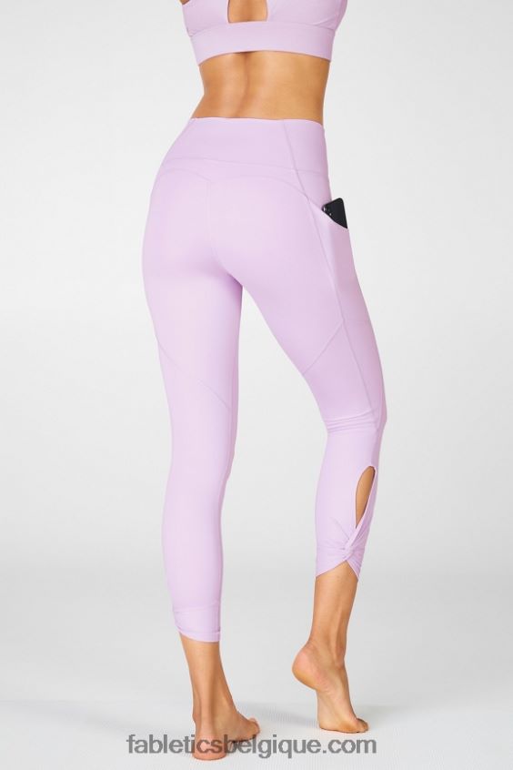 Oasis Pureluxe Legging taille haute torsadé 7/8 femmes Fabletics 404P0T1150 ciel violet