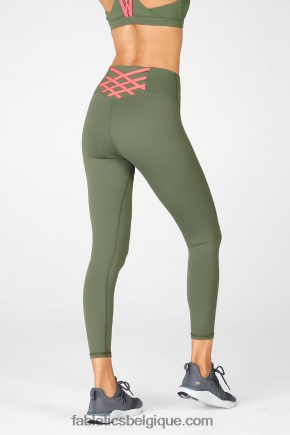 boost powerhold legging taille haute 7/8 61 femmes Fabletics 404P0T854 safari/rose du désert