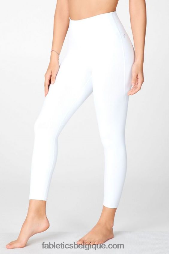 boost powerhold legging taille haute 7/8 63 femmes Fabletics 404P0T864 blanc/multicolore
