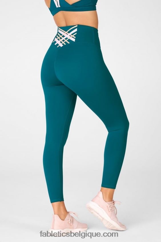 boost powerhold legging taille haute 7/8 63 femmes Fabletics 404P0T866 fjord/multiple