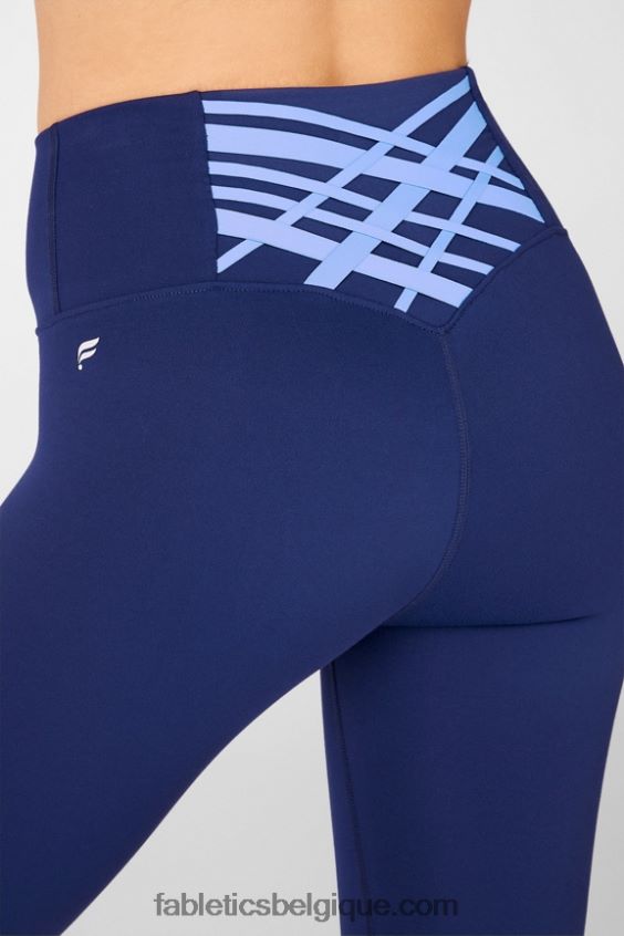 boost powerhold legging taille haute 7/8 64 femmes Fabletics 404P0T869 marine/marine
