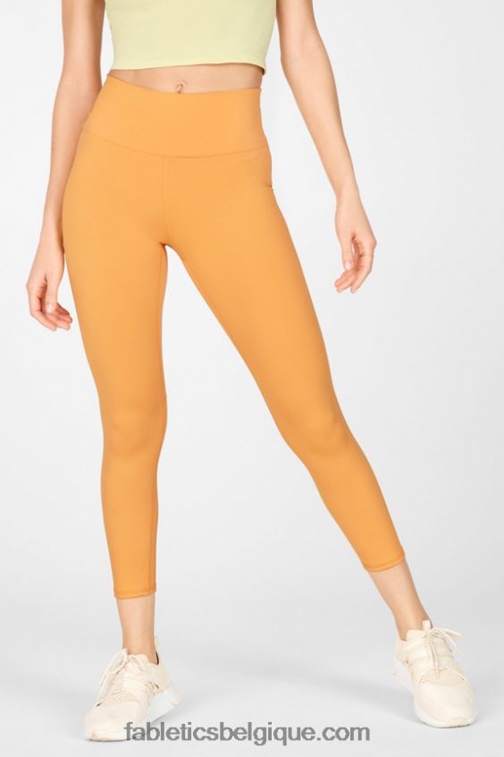 capri taille haute à bretelles boost ii femmes Fabletics 404P0T1317 dreamicle/crème au citron/menthe fraîche