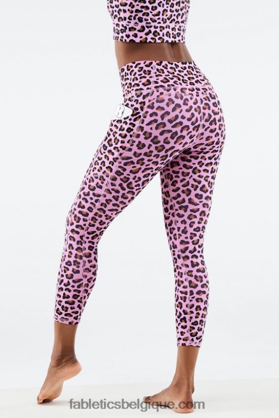capri taille haute oasis pureluxe femmes Fabletics 404P0T963 rose clair meru