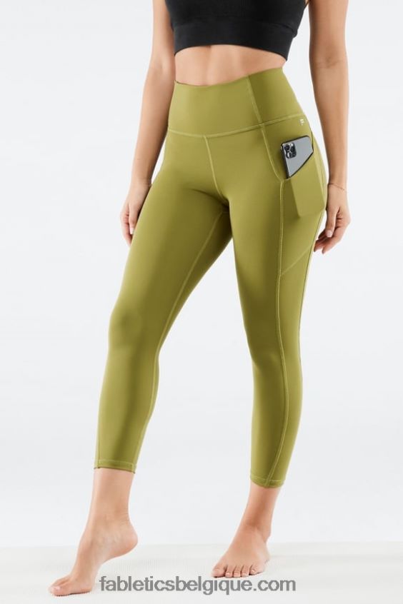 capri taille haute oasis pureluxe femmes Fabletics 404P0T964 olive fanée
