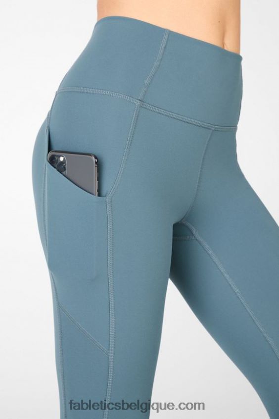 capri taille haute oasis pureluxe femmes Fabletics 404P0T968 bleu céleste