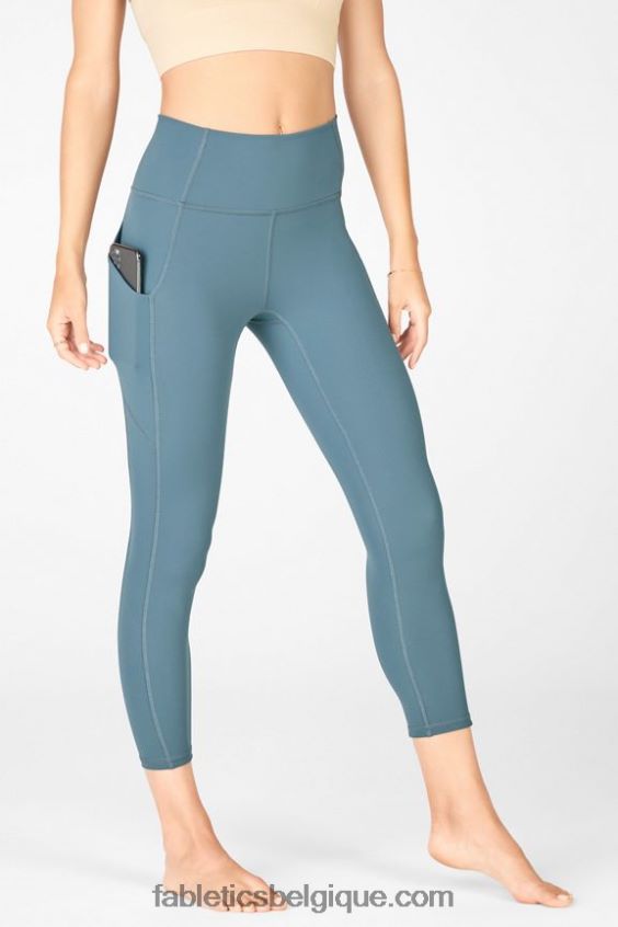 capri taille haute oasis pureluxe femmes Fabletics 404P0T968 bleu céleste