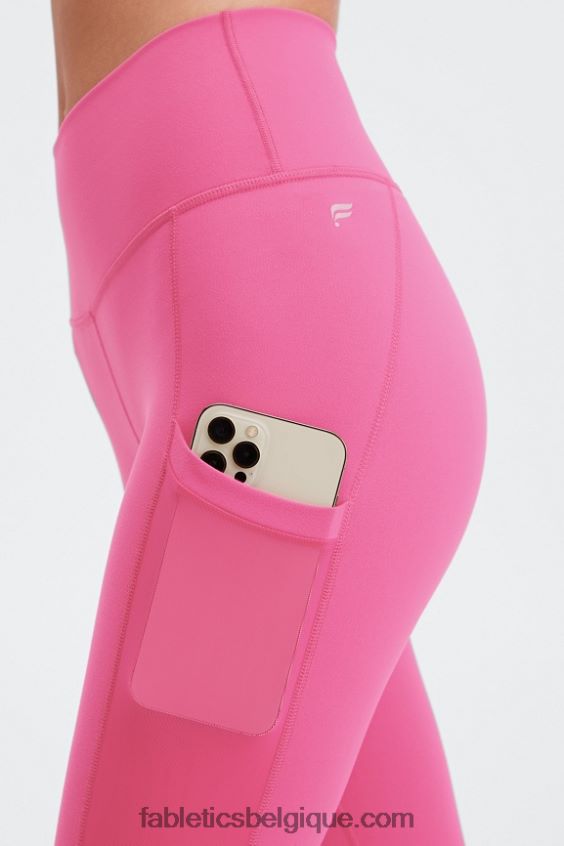 capri taille haute powerhold 45 femmes Fabletics 404P0T769 pointe de vin noir/chaud