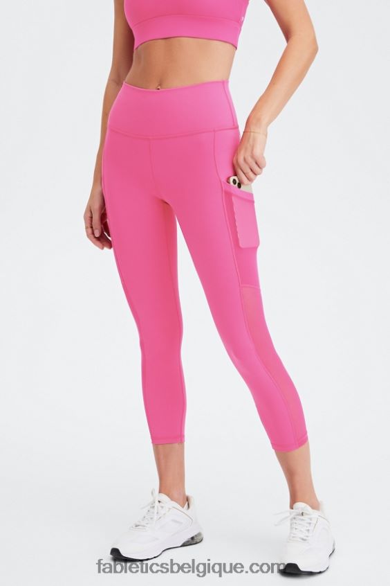 capri taille haute powerhold 45 femmes Fabletics 404P0T769 pointe de vin noir/chaud