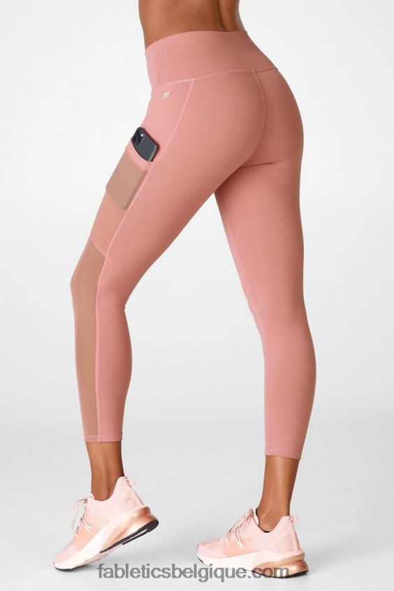 capri taille haute powerhold 45 femmes Fabletics 404P0T771 fumée d'orchidée