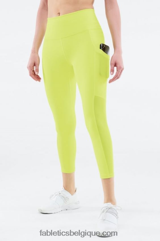 capri taille haute powerhold 46 femmes Fabletics 404P0T773 néon