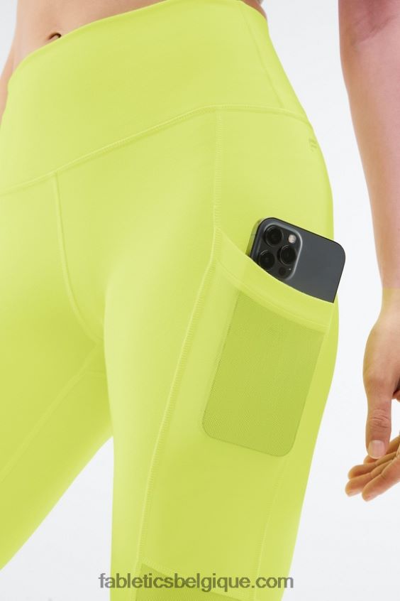 capri taille haute powerhold 46 femmes Fabletics 404P0T773 néon