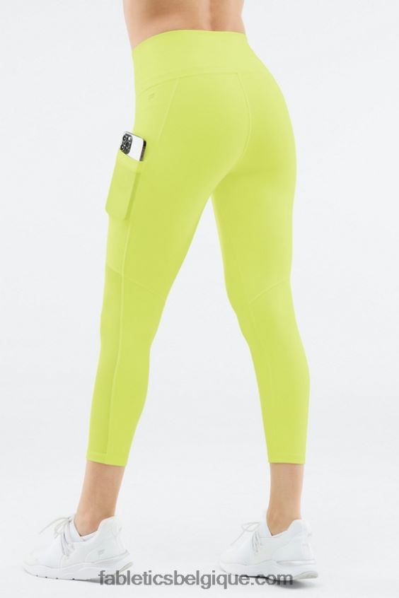 capri taille haute powerhold 46 femmes Fabletics 404P0T773 néon