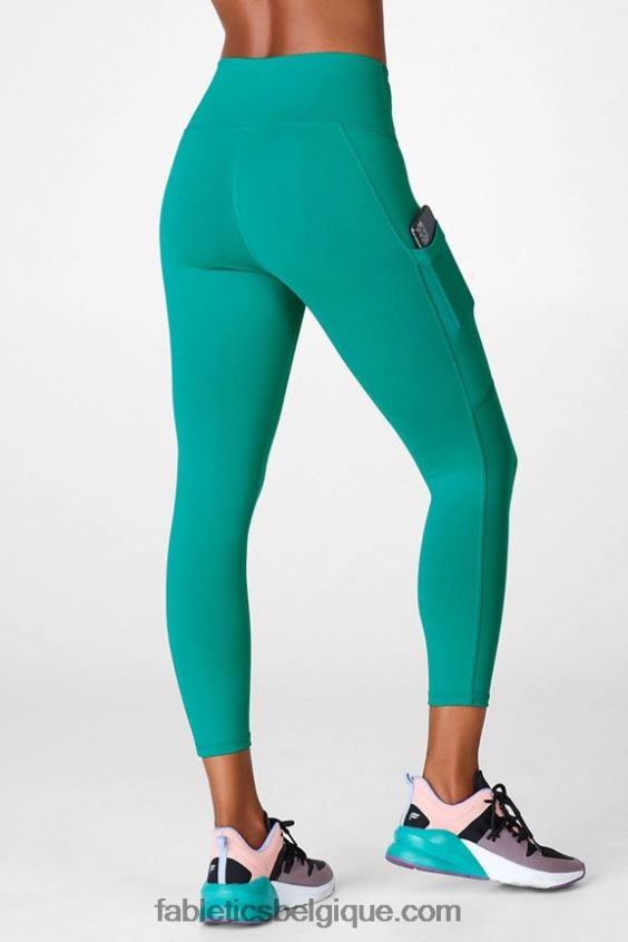 capri taille haute powerhold 46 femmes Fabletics 404P0T774 jade foncé