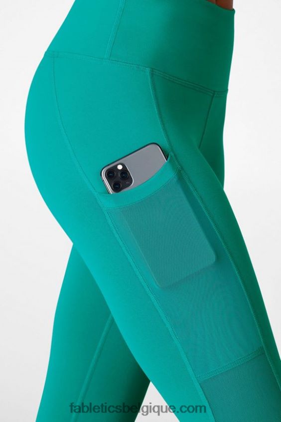 capri taille haute powerhold 46 femmes Fabletics 404P0T774 jade foncé
