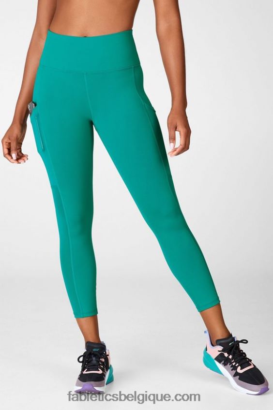capri taille haute powerhold 46 femmes Fabletics 404P0T774 jade foncé