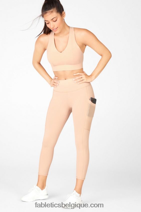 capri taille haute powerhold 47 femmes Fabletics 404P0T779 café olé