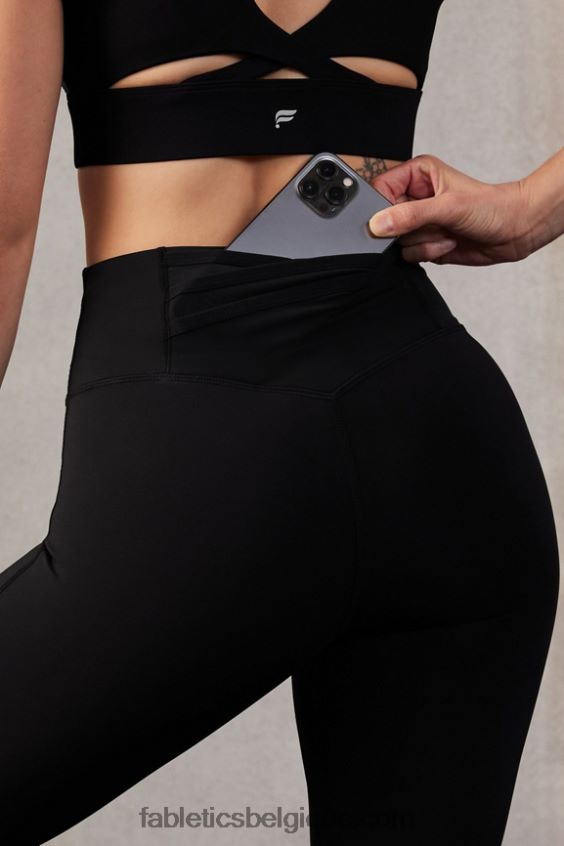 capri taille haute trinity motion365 femmes Fabletics 404P0T1222 noir