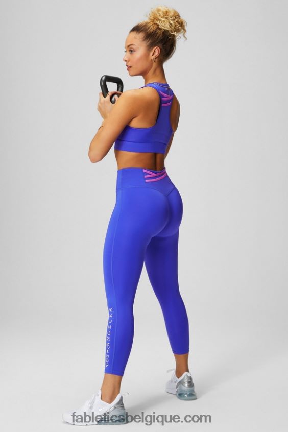 capri taille haute trinity motion365+ femmes Fabletics 404P0T992 évasion extrême royal/rose/graphique