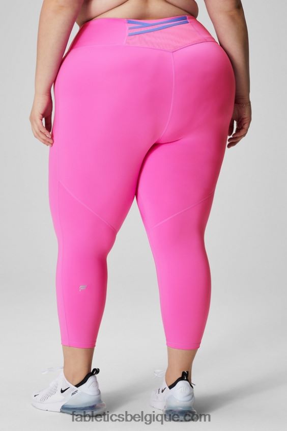 capri taille haute trinity motion365+ femmes Fabletics 404P0T994 punch évasion rose/pervenche