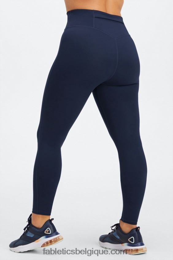courir n\'importe où motion365 hw 7/8 legging femmes Fabletics 404P0T1099 bleu marine/logo réfléchissant