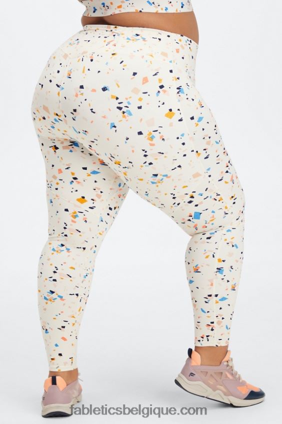 courir n'importe où motion365 hw 7/8 legging femmes Fabletics 404P0T1101 logo terrazzo/réfléchissant