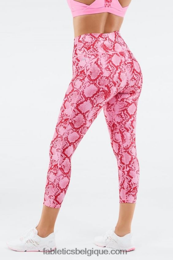 définir le capri taille haute powerhold femmes Fabletics 404P0T988 kaki python