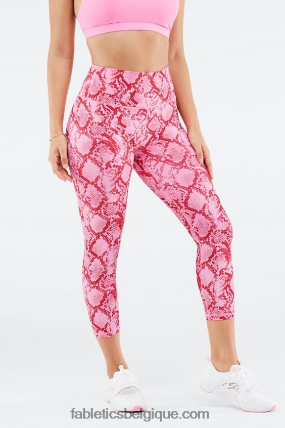 définir le capri taille haute powerhold femmes Fabletics 404P0T988 kaki python